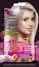 ФК Крем-краска "EFFECT COLOR" стойкая ПЕПЕЛЬНЫЙ БЛОНДИН (9.1) 50мл