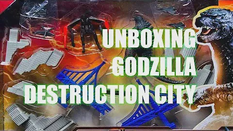 Unboxing Godzilla 2014 Destruction City