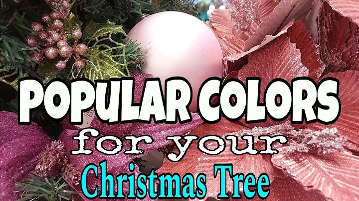 Suggested and Popular Colors for your Christmas Tree! #christmas #decoration #colors #chrismastree