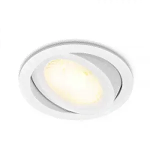 Мощный встраиваемый поворотный светильник, белый COLOR 15 W-0