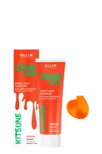 OLLIN Crush Color Гель-краска для волос прямого действия, Оранж, 100 мл