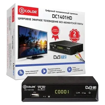 ТВ-тюнер D-Color DC1401HD Black-0